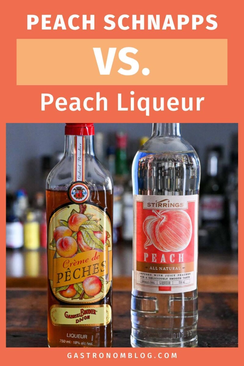 Peach Liqueur vs Peach Schnapps Gastronom Cocktails