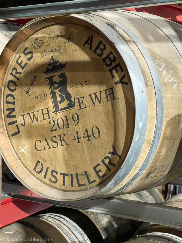 cask at Lindores Abbey Distillery