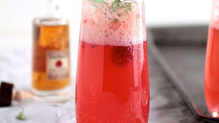 Image for Raspberry Basil Bourbon Spritzers