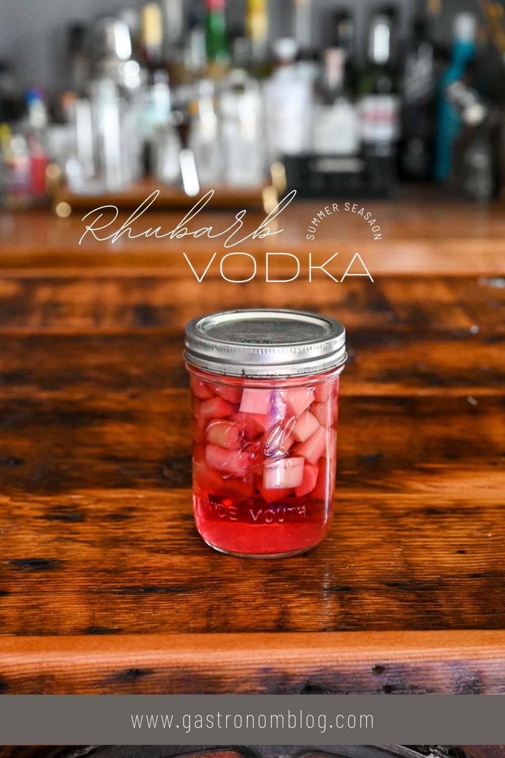 Rhubarb Infused Vodka Gastronom Cocktails