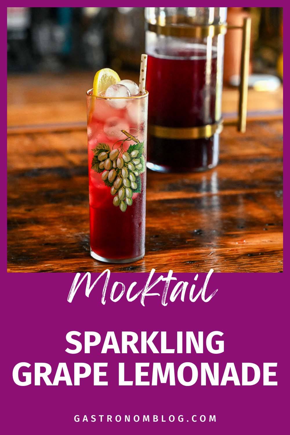 Sparkling Grape Lemonade Gastronom Cocktails