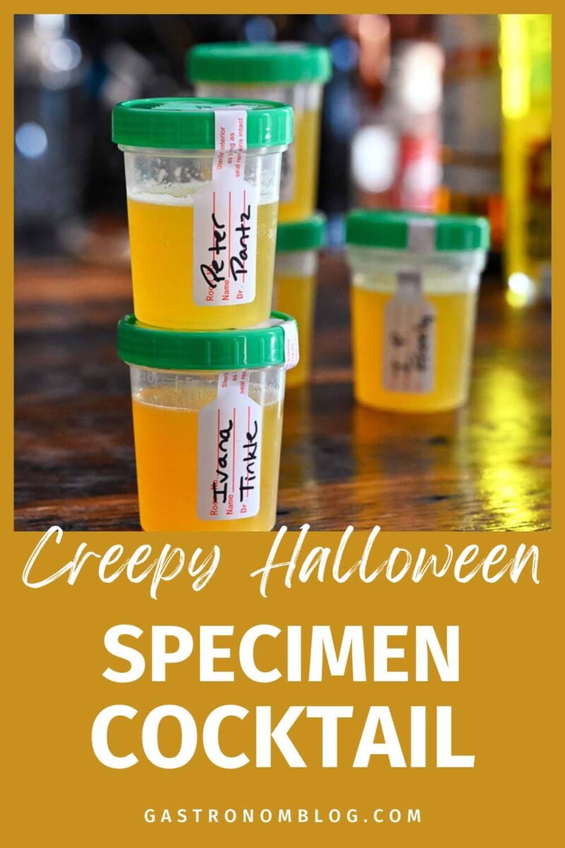 Specimen Sample Cocktail - Halloween Party Drink - Gastronom Cocktails