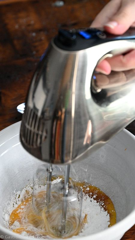 hand mixer being used in a bowl