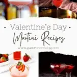 collage of Valentine's Day Martini Recipes