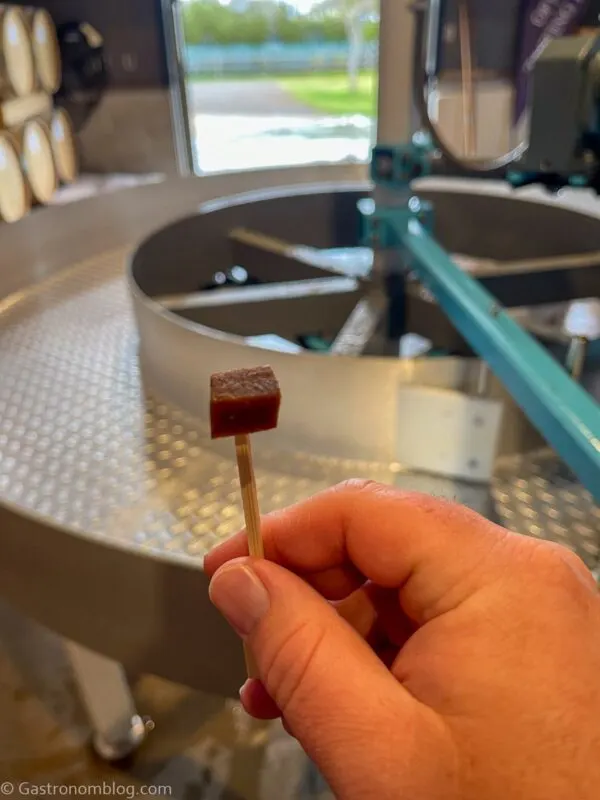 blue agave on toothpick at Waikulu Distillery on Maui