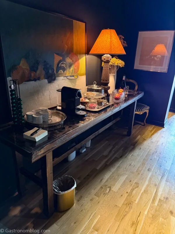 coffee station at Aida Hotel Kansas City