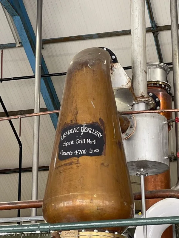 copper still at Laphroaig Distillery