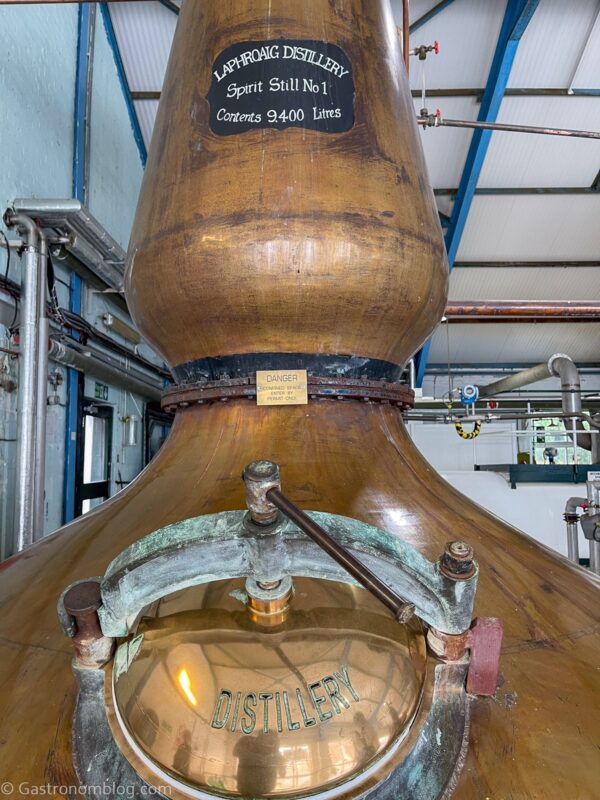 copper still at Laphroaig Distillery