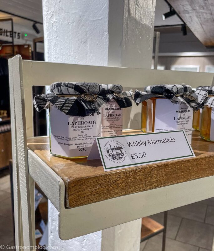 gifts for sale at Laphroaig Distillery